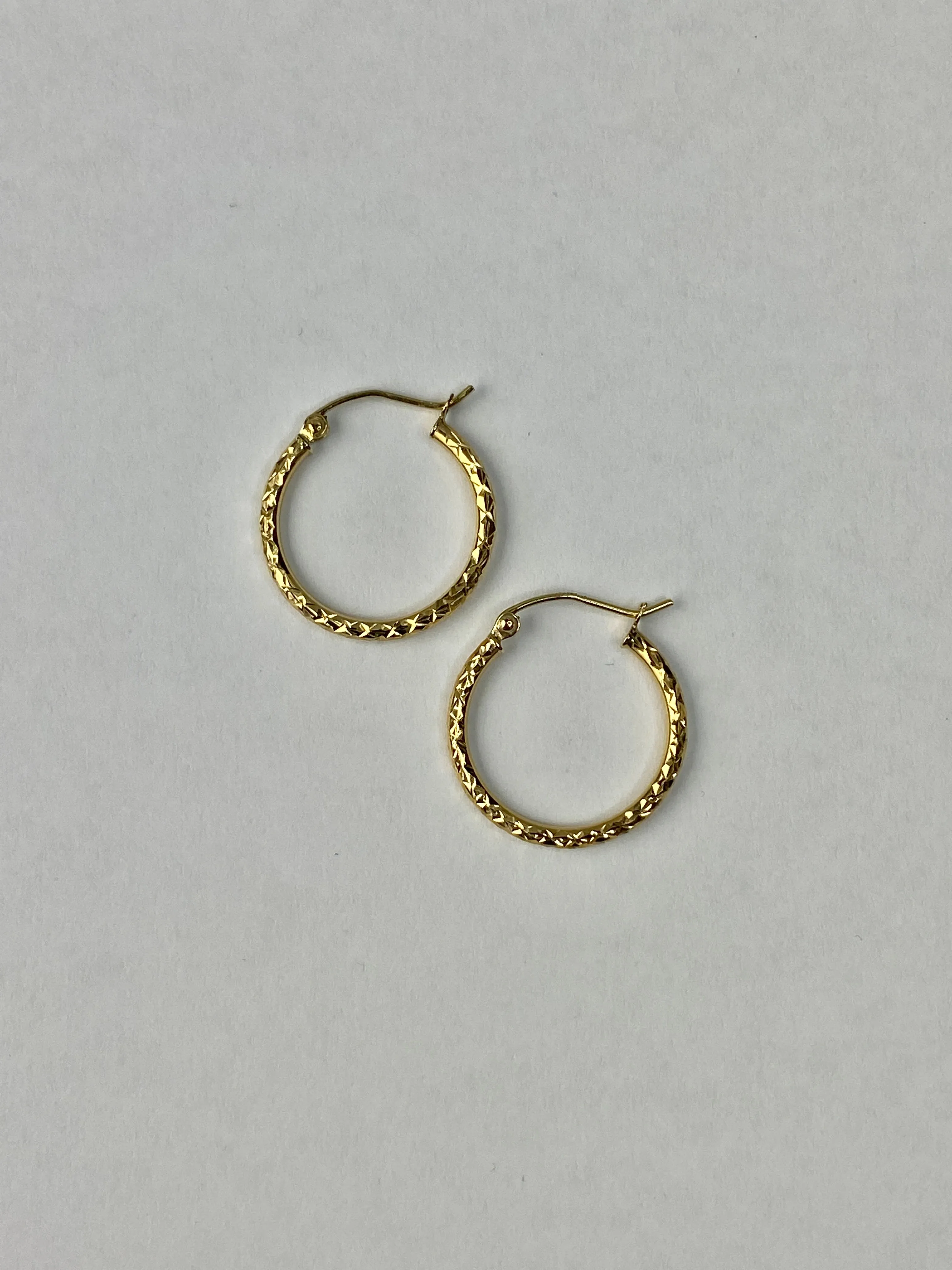 14K Gold 1.5mm Hoops