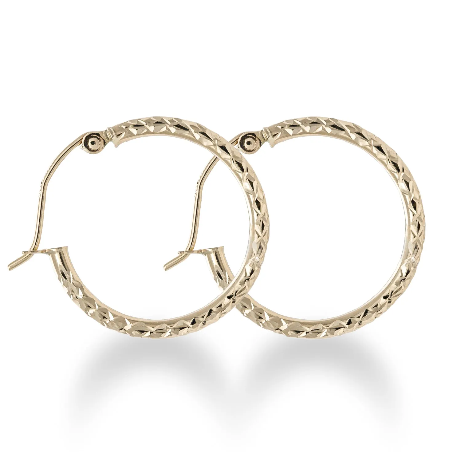 14K Gold 1.5mm Hoops