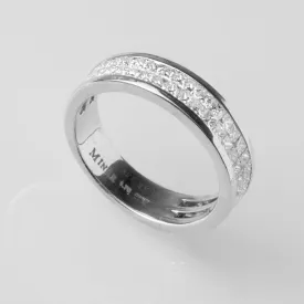 18ct White Gold Diamond Half Eternity Ring MCS2556