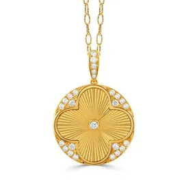 18K Gold 0.31ctw Diamond Pendant