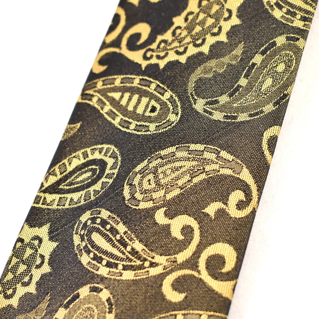 1950s Golden Paisley Vintage Tie