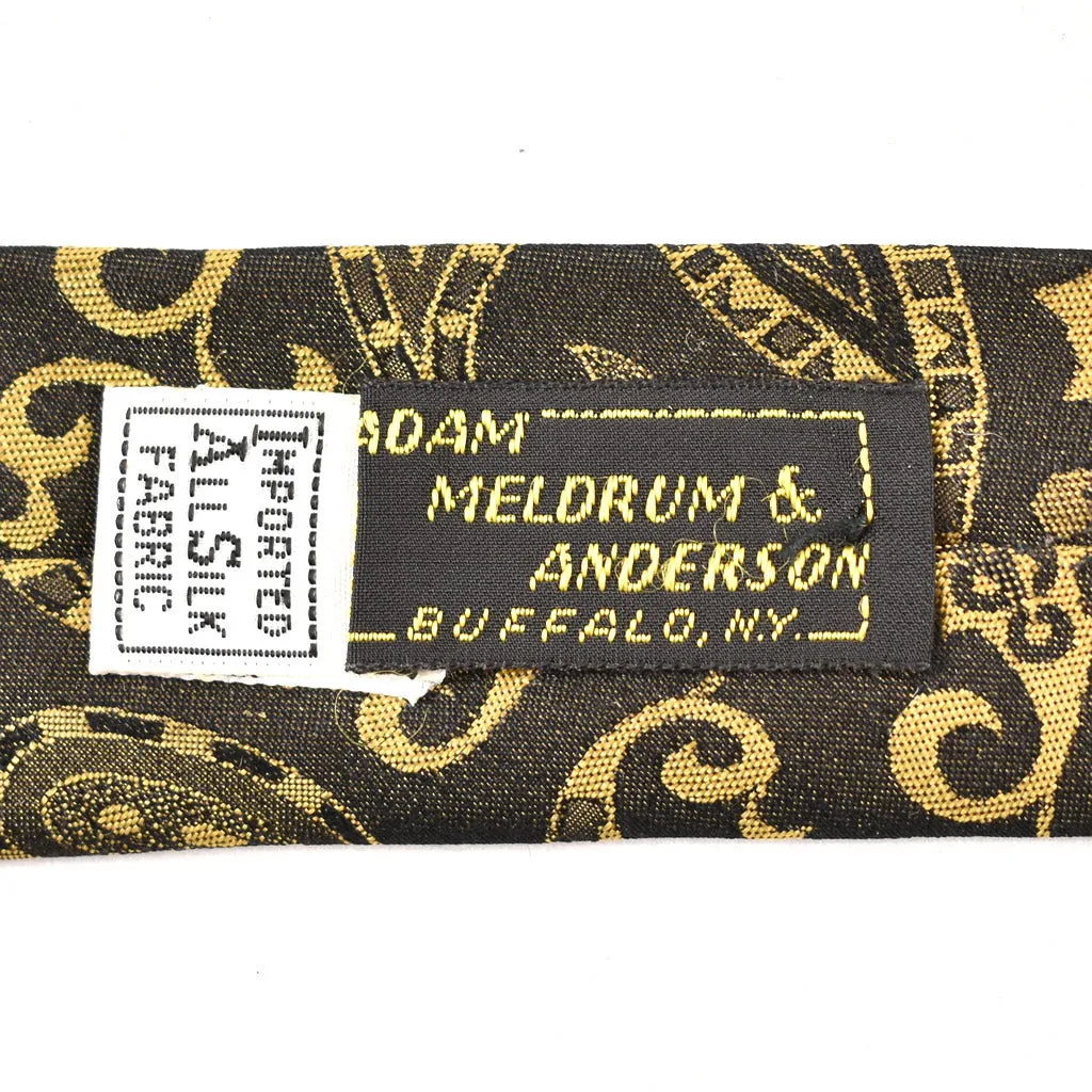 1950s Golden Paisley Vintage Tie