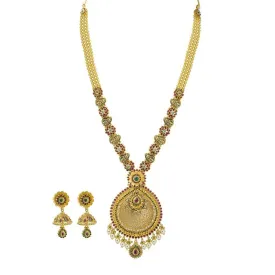 22K Gold Necklace and Earrings Set