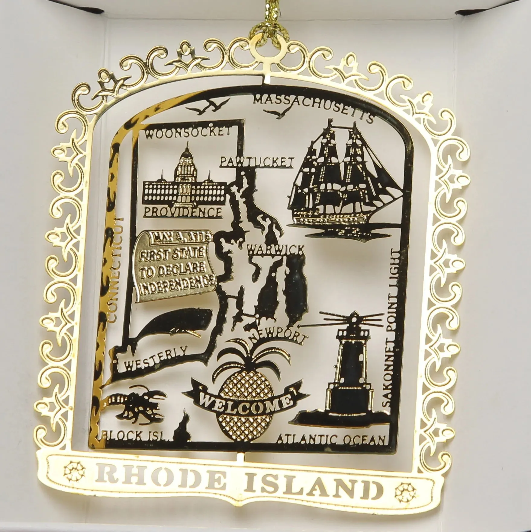 ALL 50 State Collectible Brass Ornaments SET