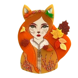 Amber the fabulous 🦊 - Brooch