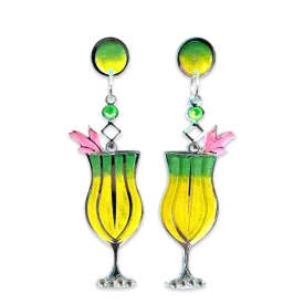 Art deco Pina Colada - Earrings