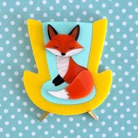 Atomic fox 🦊 - Brooch - Set of 2