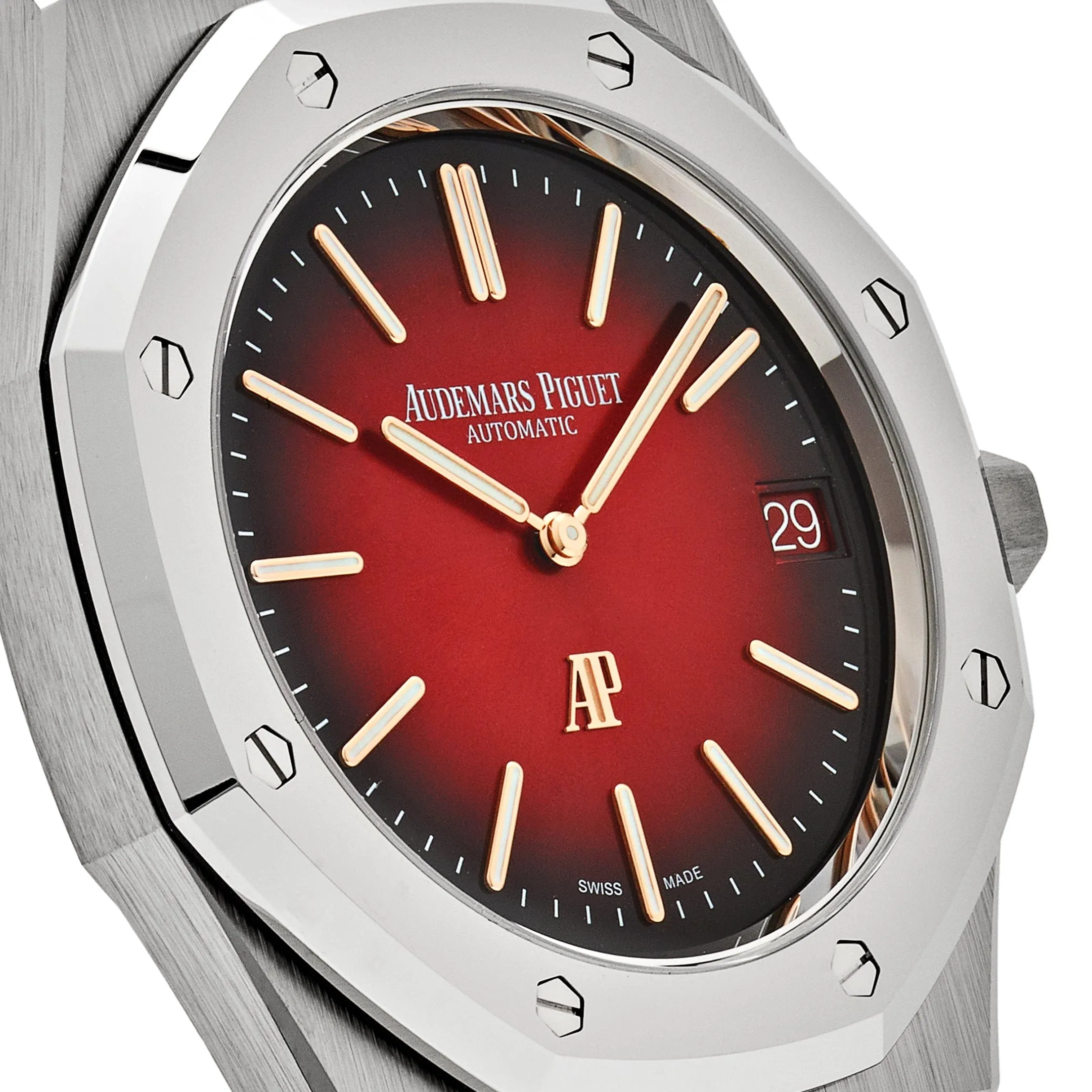 Audemars Piguet Royal Oak 16202XT.OO.1240XT.01 'Jumbo' Extra-Thin Titanium Burgundy Dial