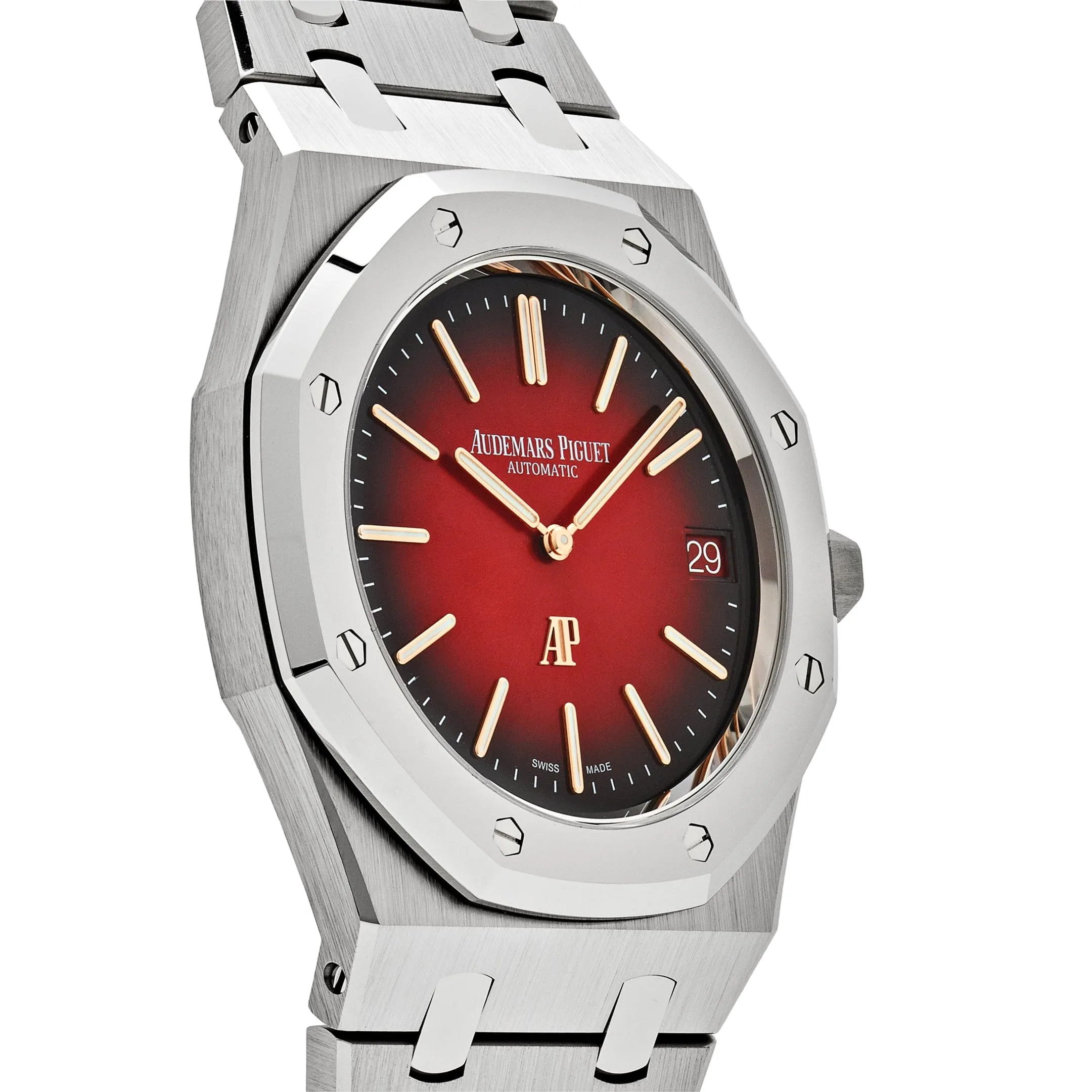 Audemars Piguet Royal Oak 16202XT.OO.1240XT.01 'Jumbo' Extra-Thin Titanium Burgundy Dial