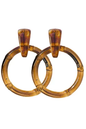 Bamboo Hoop Earrings