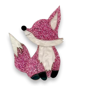 Barbie the fox 🌸 - brooch - Set of 4