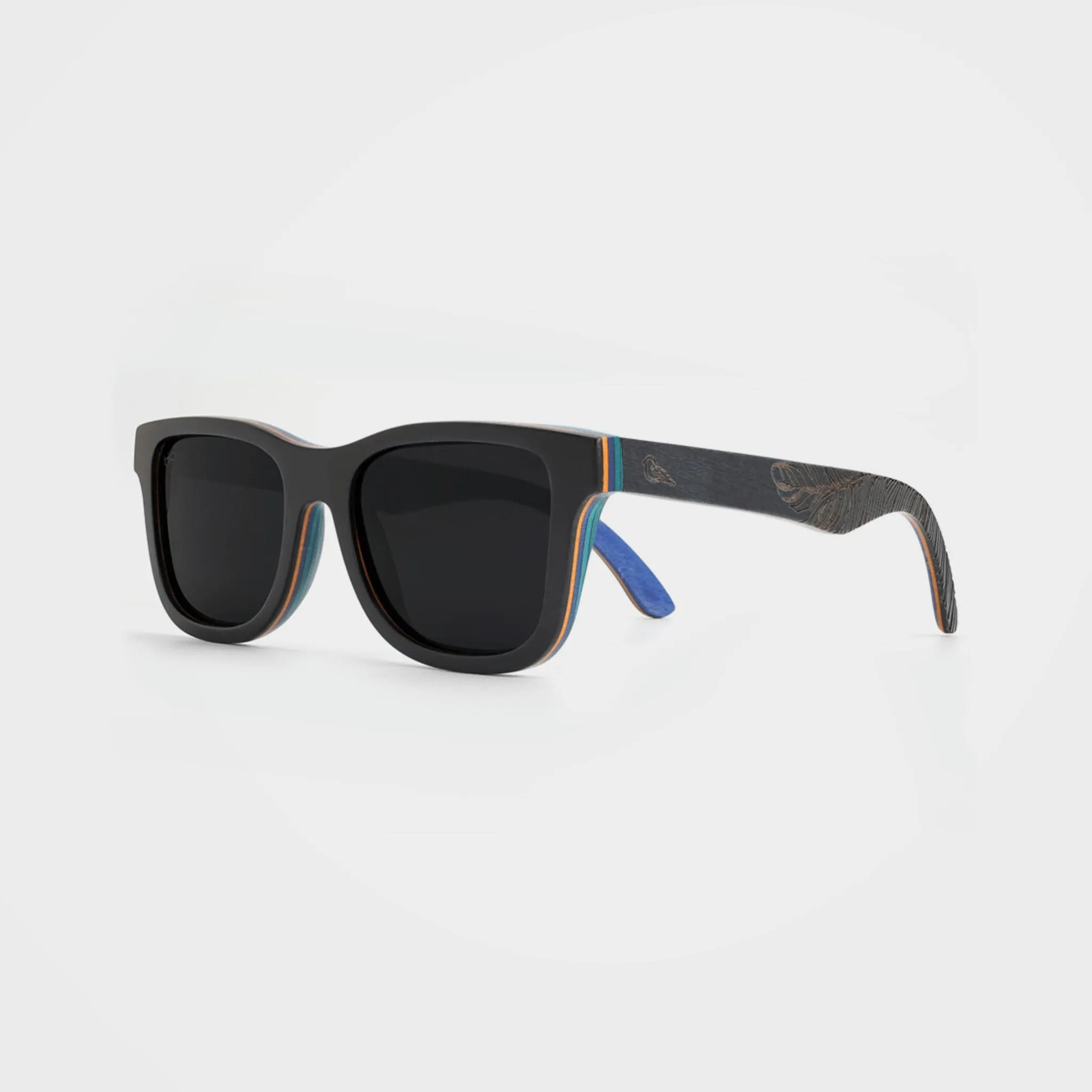 Black Wooden Framed Sunglass, Petrel Black - By Bird Eyewear