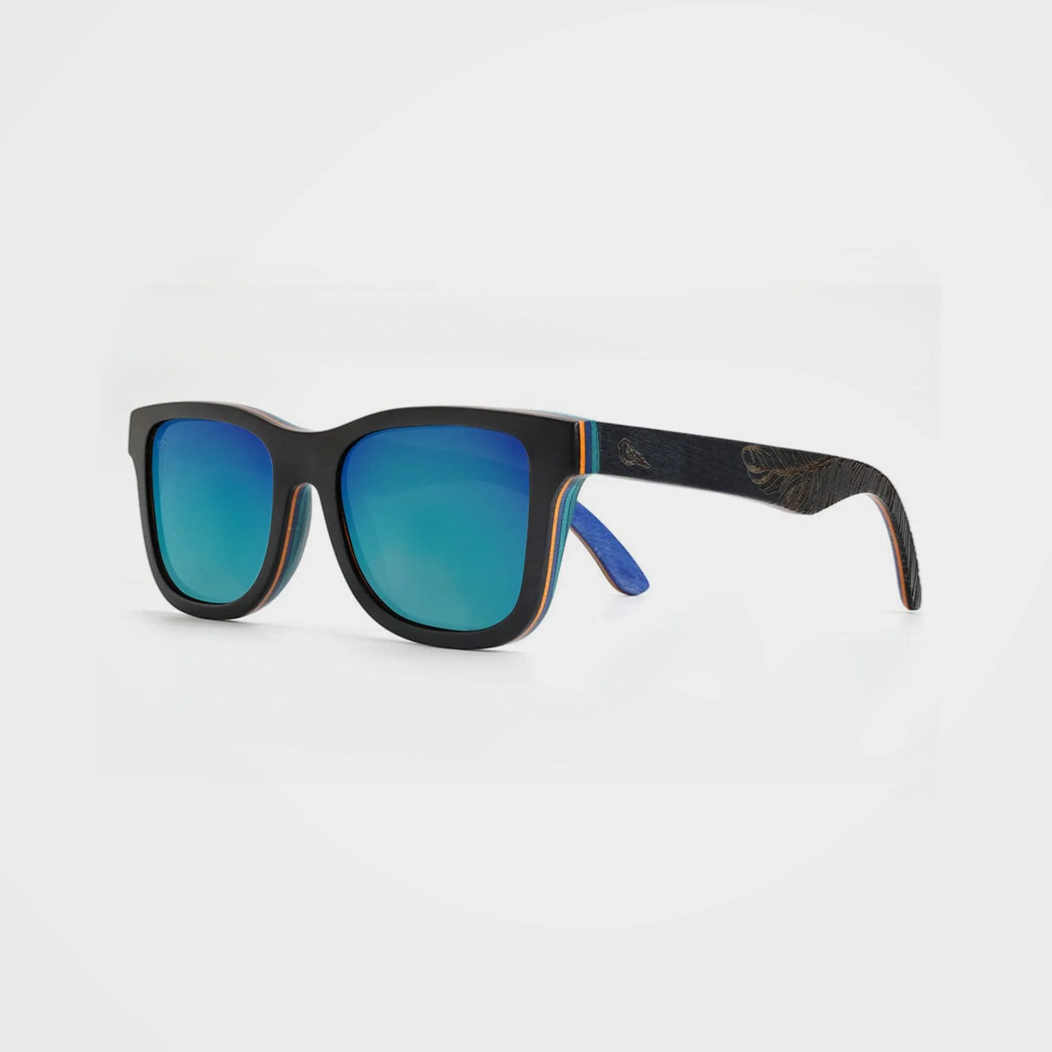 Black Wooden Framed Sunglass, Petrel Black - By Bird Eyewear