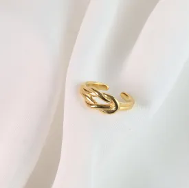 Carlita | Gold Plated Adjustable Ring