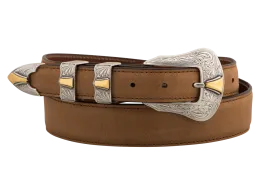 Chacon 1.25" Ranch Hand Tapered Belt - Cognac