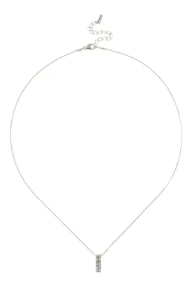 Chan Luu Bar Diamond Necklace in Silver