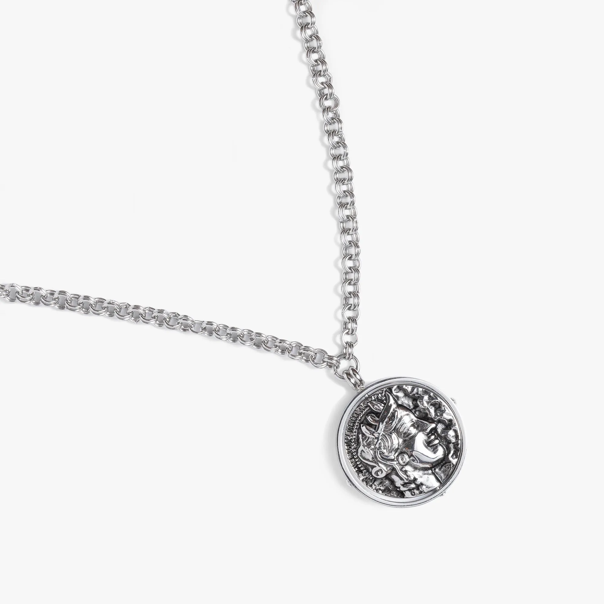 Coin Spinner Pendant Necklace