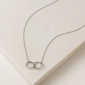 Encore Pave Necklace Silver