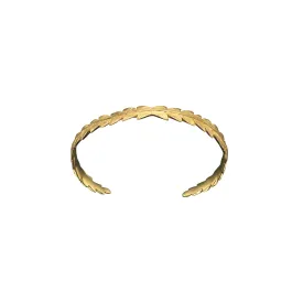 Gold Fern Leaf Cuff - Large