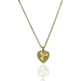 Gold Heart Pendant Necklace