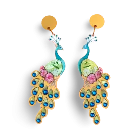 Gold Peacock 🦚 - earrings