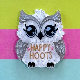 Happy Hoots  - Brooch - Set of 2