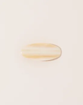 Jumbo Oval Clip in Alabaster