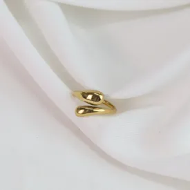 Lilith | Gold Plated Link Adjustable Ring