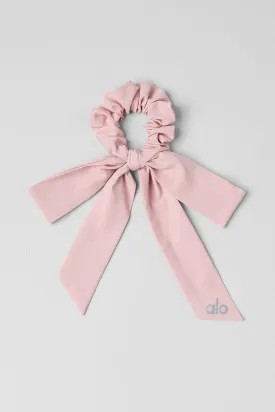 Love Knots Tie Scrunchie - Ballet Pink