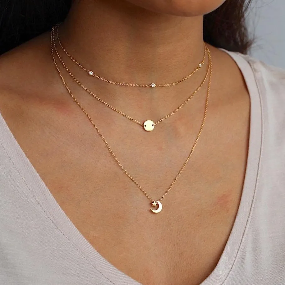 Mod Circle Choker Necklace