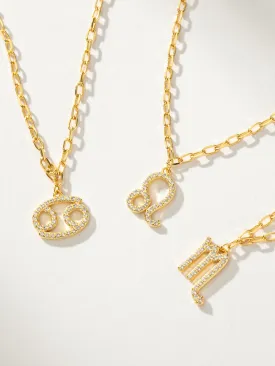 Zodiac Icon Chain Necklace